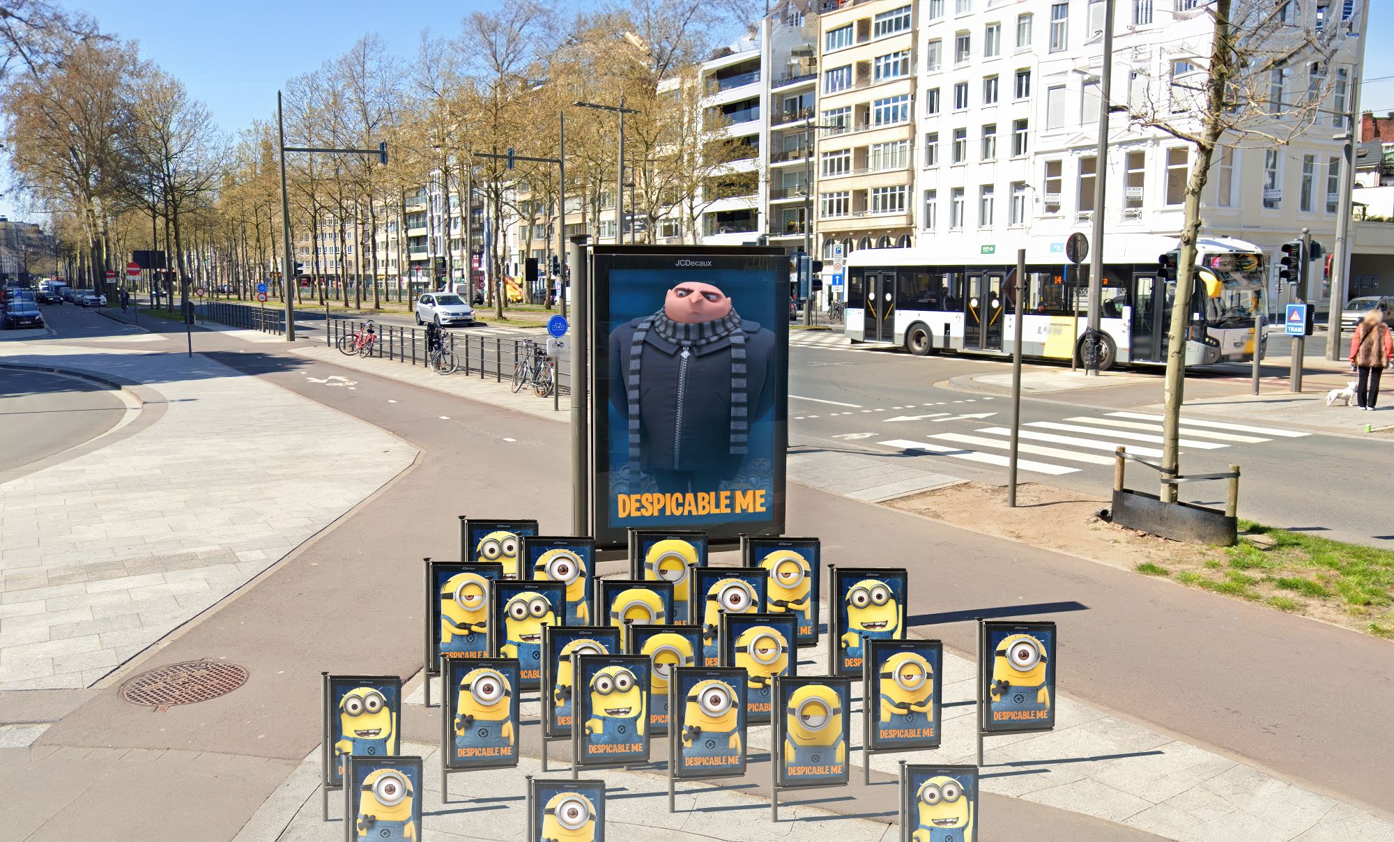 publicidad exterior Minions