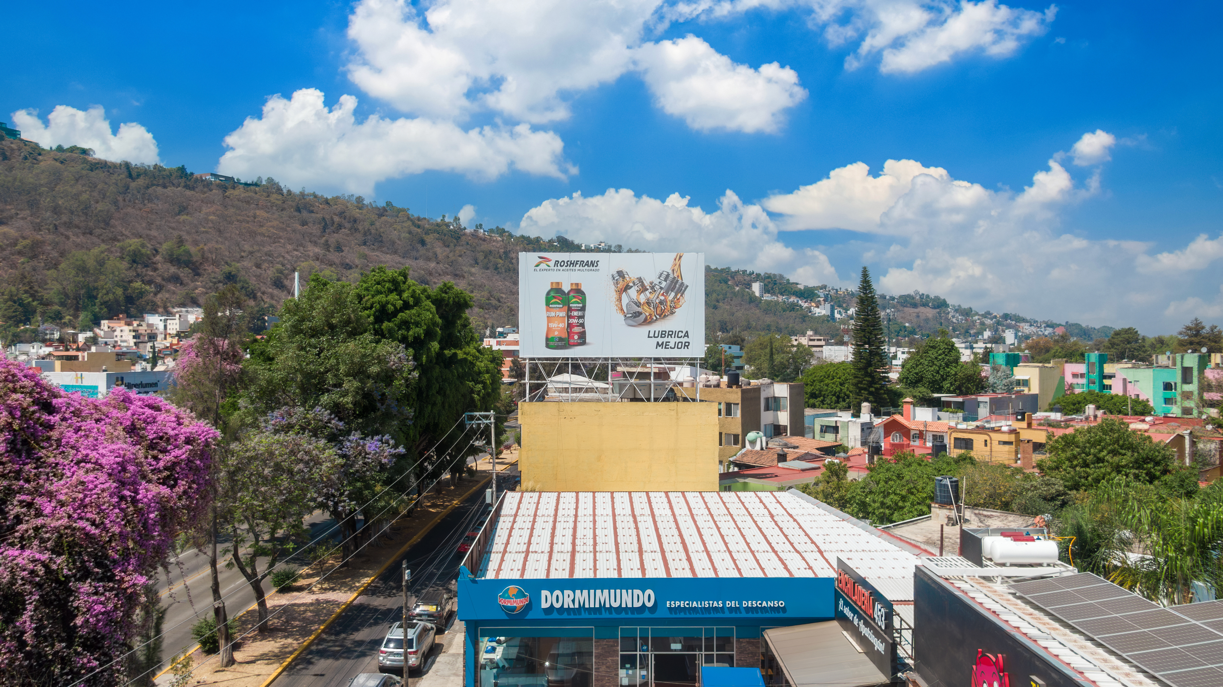 Espectaculares en azotea