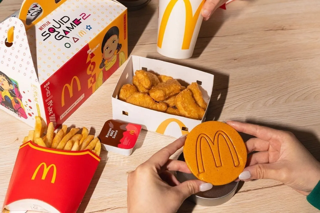 el juego del calamar y mcdonalds