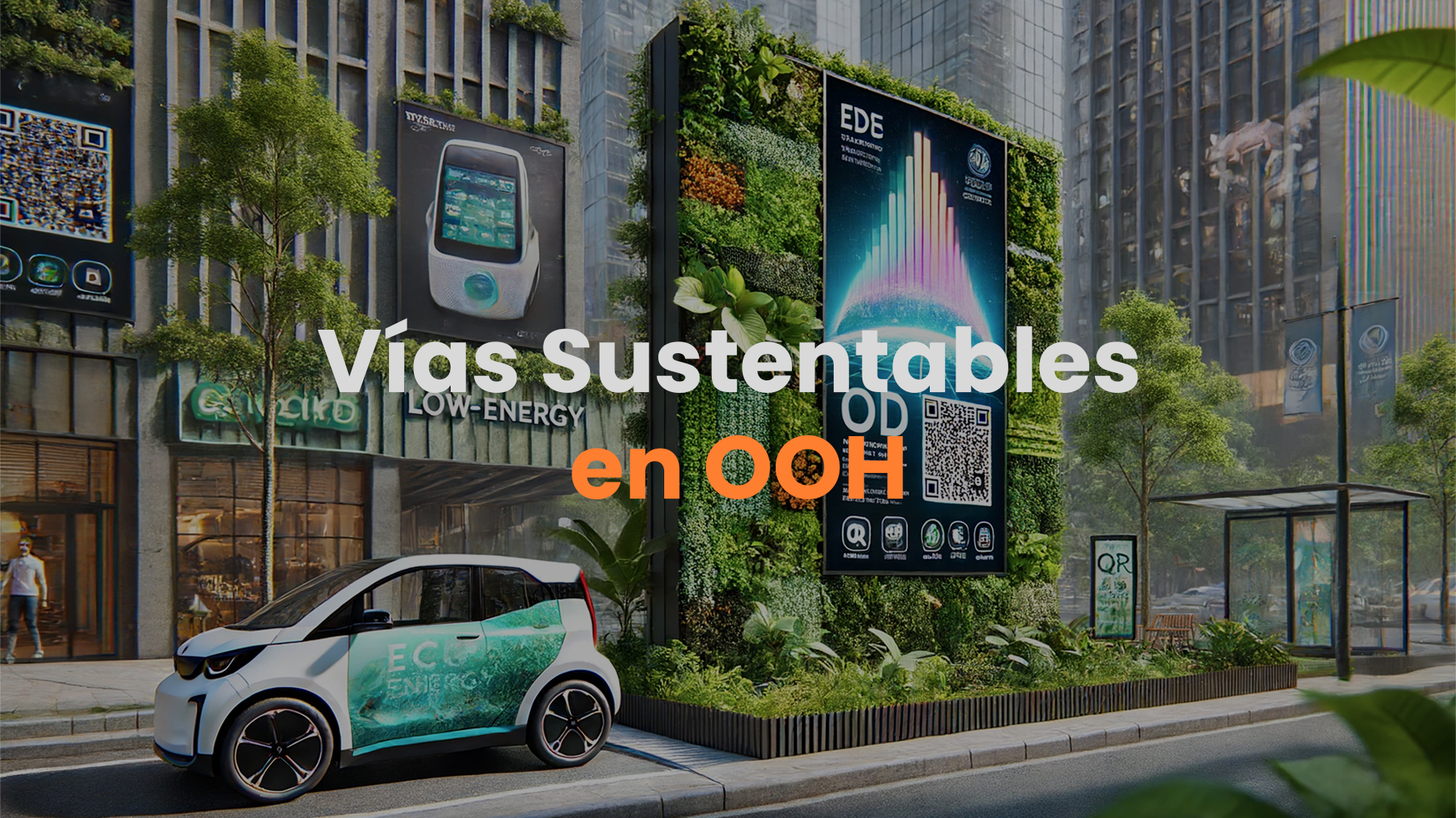 Publicidad exterior sostenibles, Materiales Ecologicos, Responsabilidad ambiental, Publicidad Viva, Jardines verticales, Bioanuncios, campaña de reciclaje.