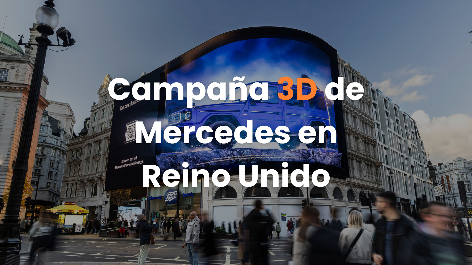 Mercedes, OOH, campaña 3D, Publicidad 3D