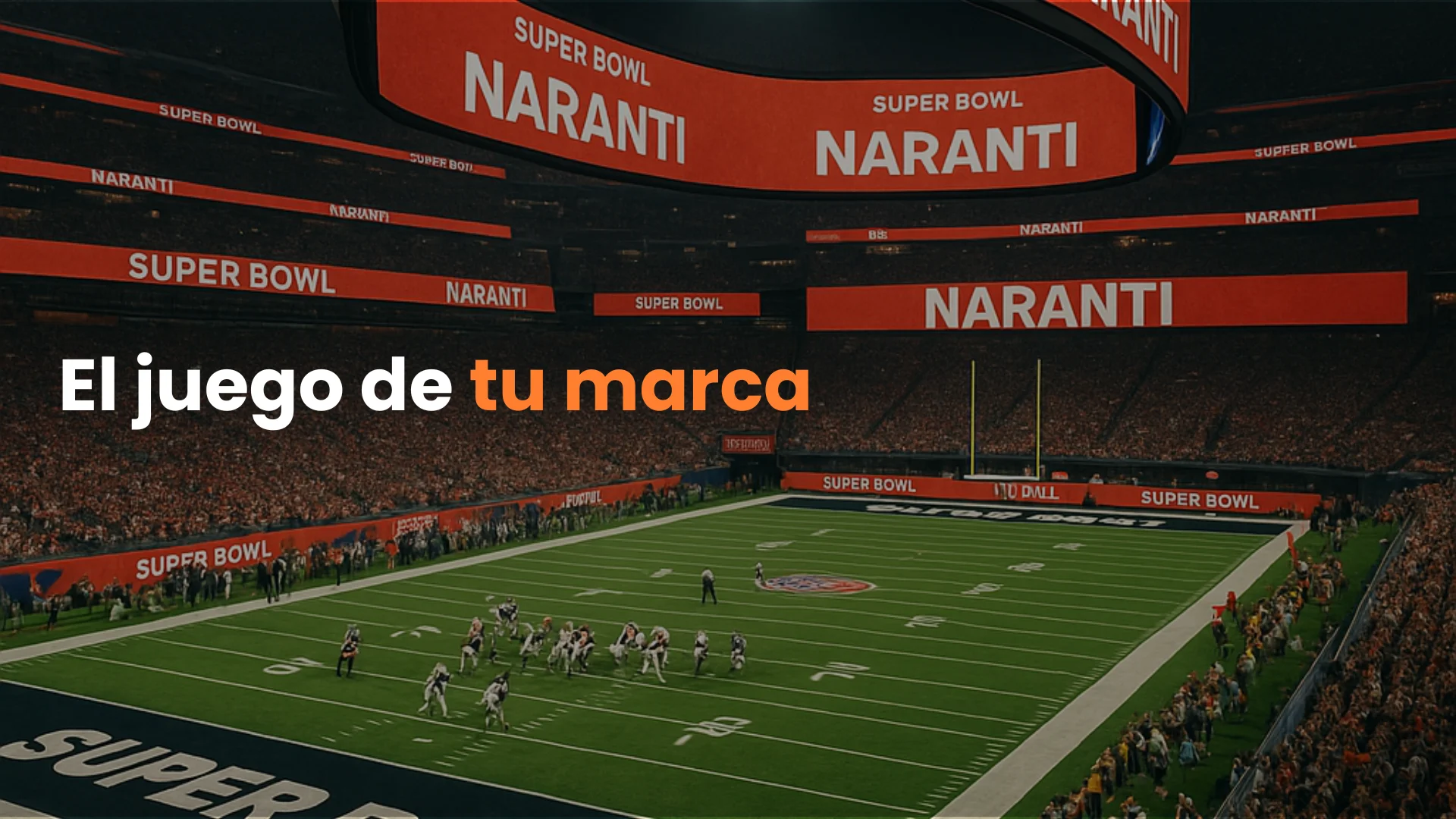 impacto masivo publicidad, publicidad estilo NFL, marketing deportivo Mexico, anuncios espectaculares