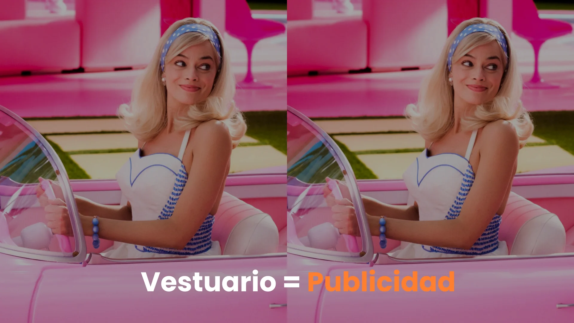 vestuario Barbie, branding visual Barbie, identidad de marca en cine