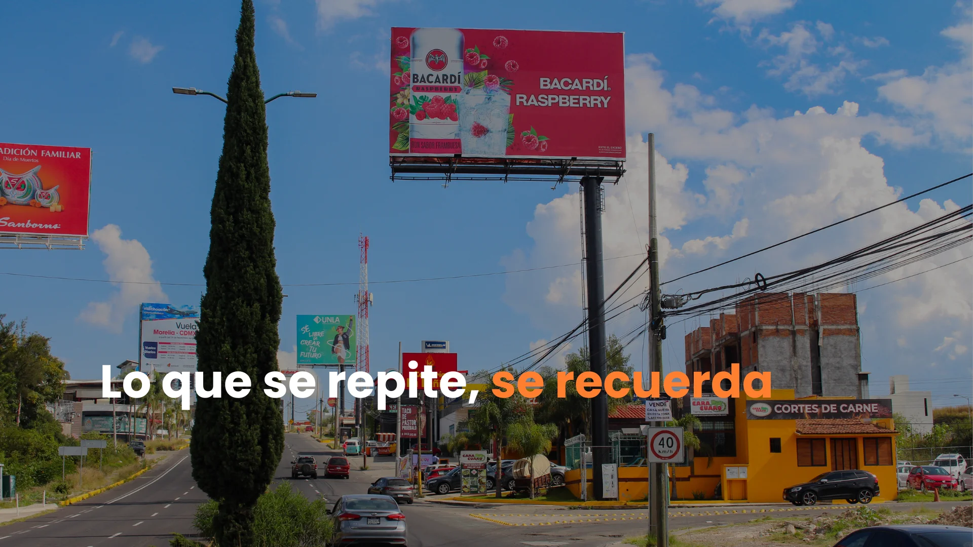 repeticion visual, memoria de marca, recordacion, publicidad exterior, vallas publicitarias, frecuencia en marketing