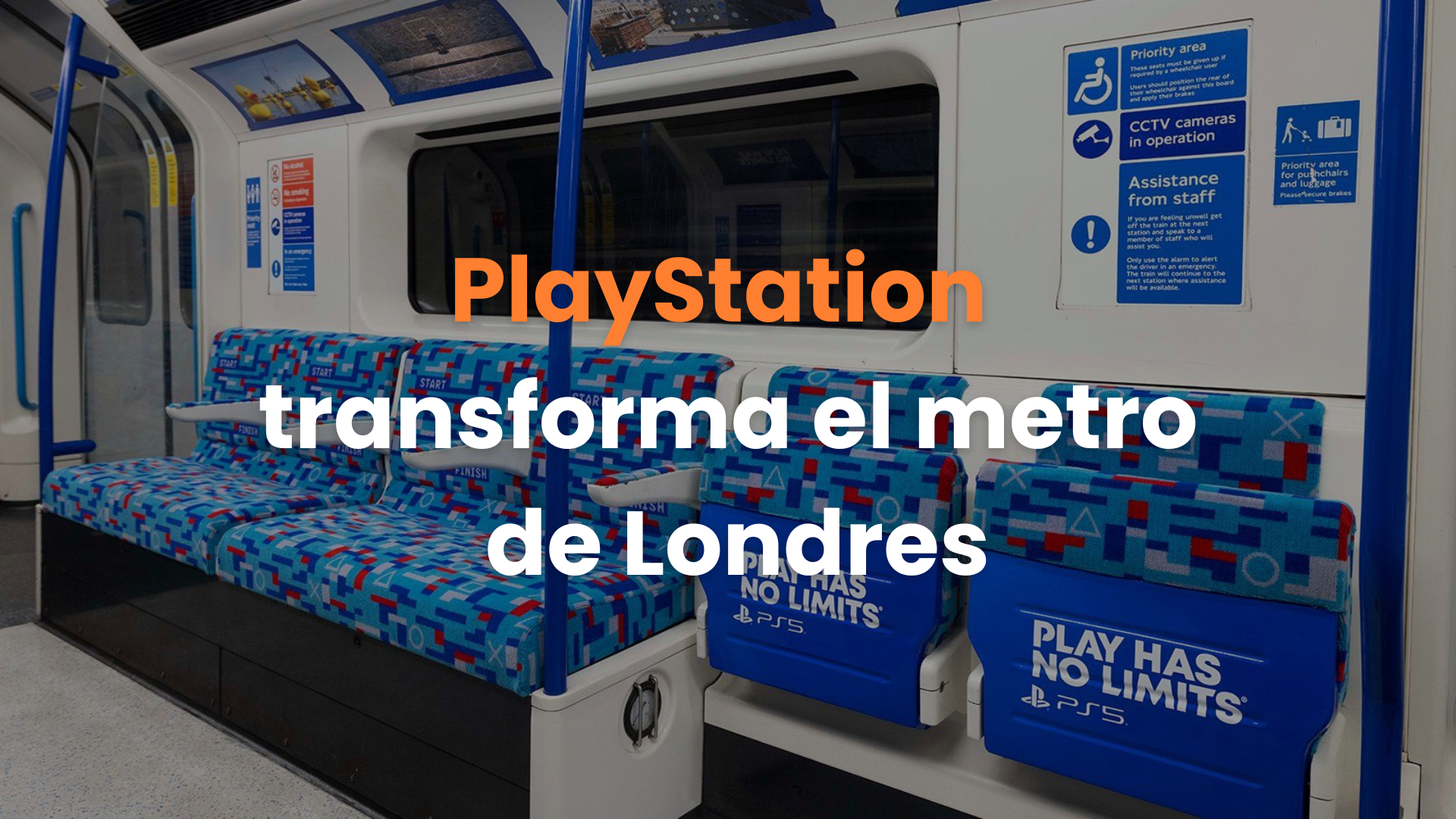 agencia de publicidad exterior, anuncios espectaculares,  playstation, underground, londres, london, victoria line,