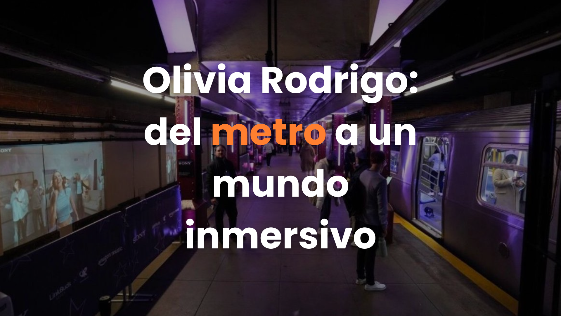 Olivia Rodrigo, marketing, metro, campaña publicitaria