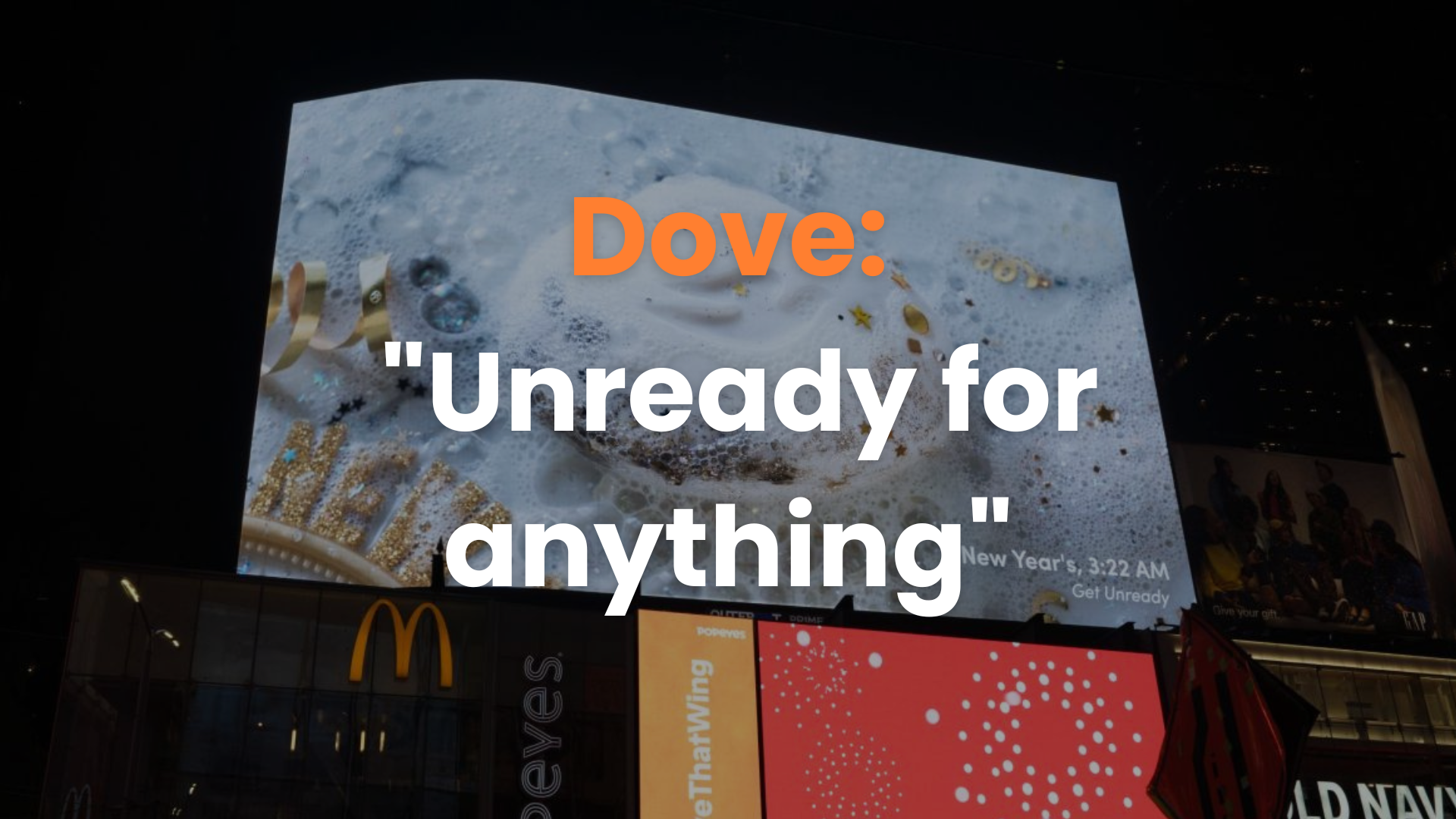 agencia de publicidad exterior, anuncios espectaculares, agencia de medios, dove, dove beauty bar, unready for anything, dove body wash, publicidad exterior.