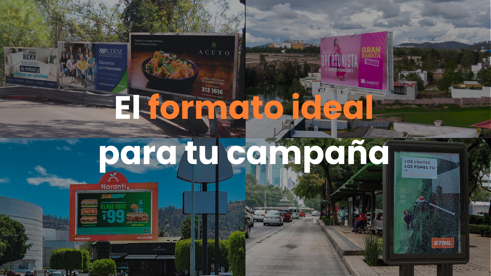 OOH, Publicidad Exterior, Campaña de publicidad, OOH advertising tips, Naranti MX, Pantallas led, Espectaculares, Vallas.