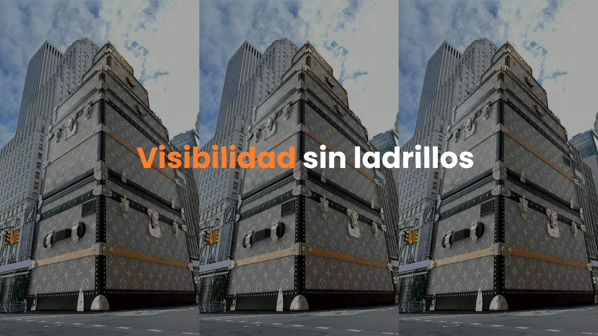 Louis Vuitton fake out of home, Experiencias de marca, Louis Vuitton, Publicidad exterior Louis Vuitton